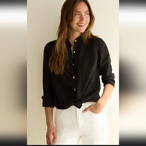 J. Mclaughlin Britt Linen Long Sleeve Button Front Shirt